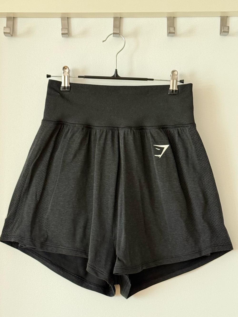 Gymshark Vital Seamless 2-in-1 Shorts – Black Marl – Small